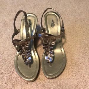 Charlotte russe silver wedge heels